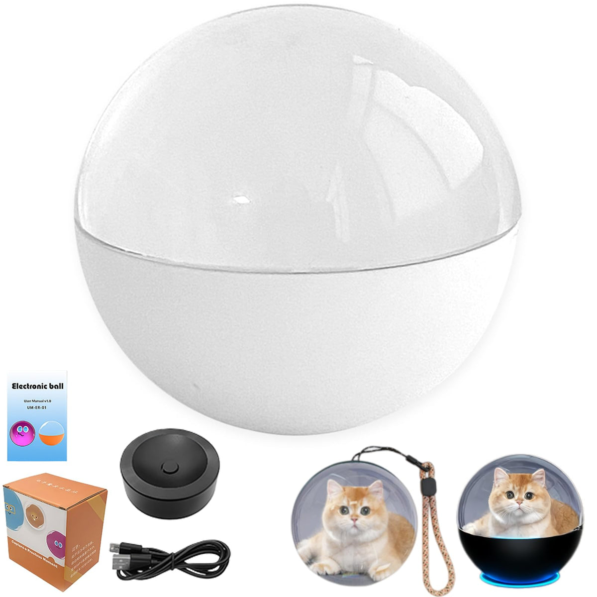 Manifestation Crystal Ball – 3D WiFi Photo & Video Memory Sphere | Immersive Ambient Light Globe Gift