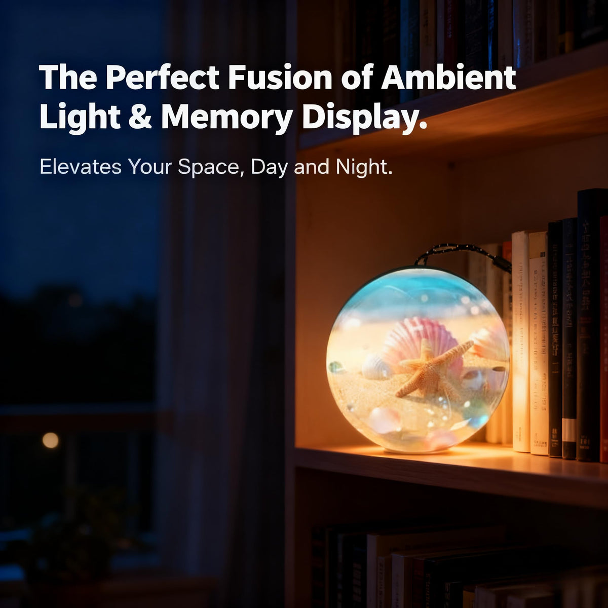 Manifestation Crystal Ball – 3D WiFi Photo & Video Memory Sphere | Immersive Ambient Light Globe Gift